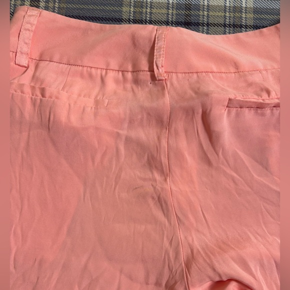 Alice + Olivia Arthur Light Peach Silk Pants 8 - Picture 7 of 9